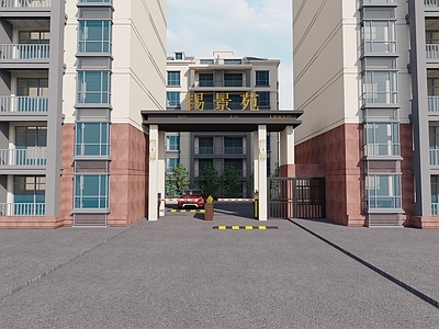 现代小区入口大门