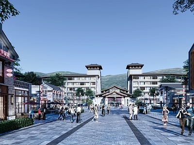 新中式民国风商业街
