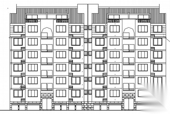 某八层住宅楼建筑施工图