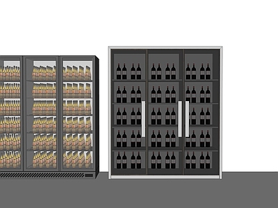 现代冰箱 啤酒柜 红酒冷藏柜 冰箱柜