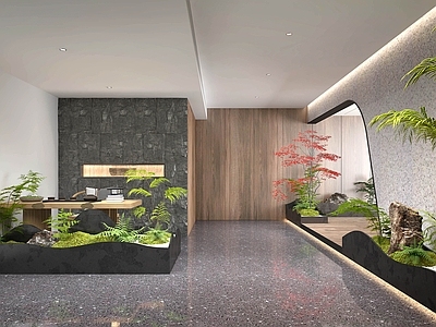现代茶馆 景观造景