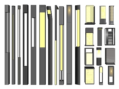 现代景观灯 灯柱 草坪灯 路灯 庭院灯 地灯 户外灯