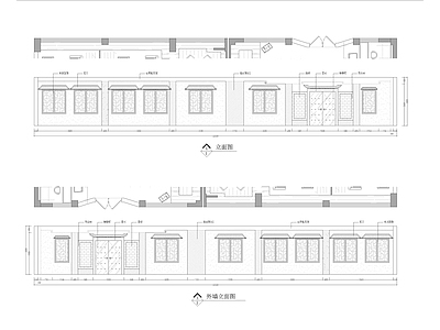 徽派风格售楼部装修图 施工图