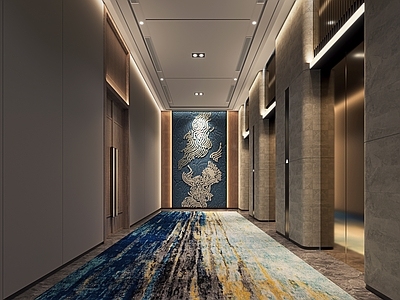 新中式电梯厅