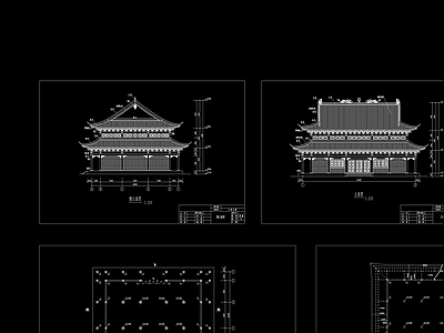 大雄宝殿建筑施工图