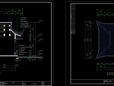 亭廊施工图