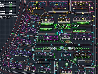 小区 施工图 居住区景观