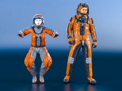现代太空人 航天员 宇航员 飞行员 宇航服 太空服 航天服 登月 太空探险