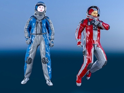 现代太空人 航天员 宇航员 飞行员 宇航服 太空服 航天服 登月 太空探险