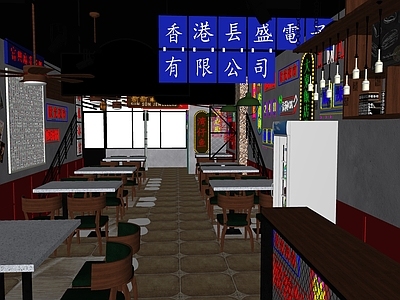现代港式快餐店