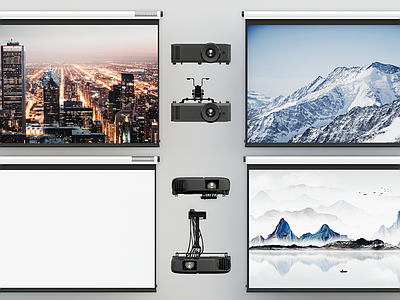 现代投影仪 投影布 显示屏