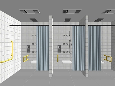 现代无障碍浴室卫生间 残障人士