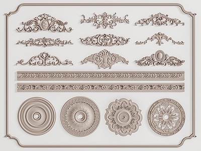 欧式线条雕花 石膏线 角线 线条 雕花