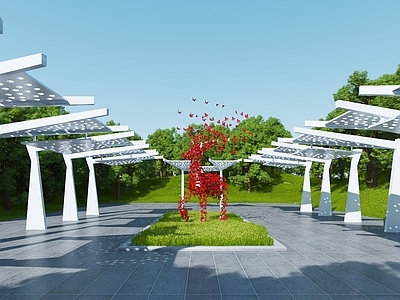 现代廊架