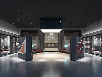 现代公司展厅 产品展台 企业科技展厅 展馆 展览 展板 文化墙 企业墙
