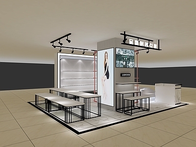 现代商场展区 鞋店