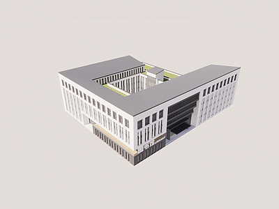 现代图书馆建筑 办公楼 写字楼 综合楼 教学楼 产业园 企业总部