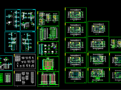 办公楼建筑CAD 施工图