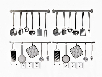 现代厨具 勺子 铲子 汤勺 袍子 削皮器 粉筛 手套