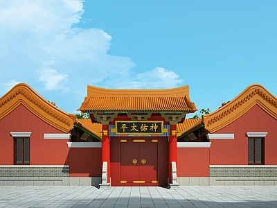 中式寺庙建筑