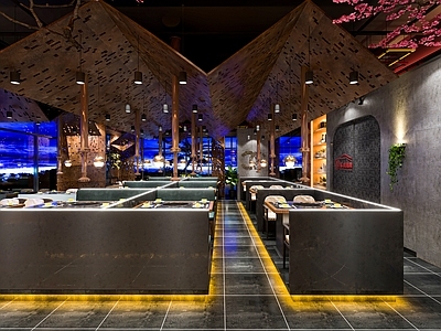 工业风火锅店