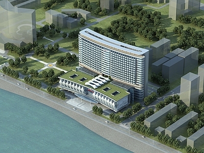 现代医疗建筑 医院 门诊楼 住院楼