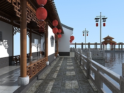 中式廊架