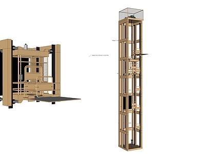现代货梯 建筑工地货梯 货梯构造