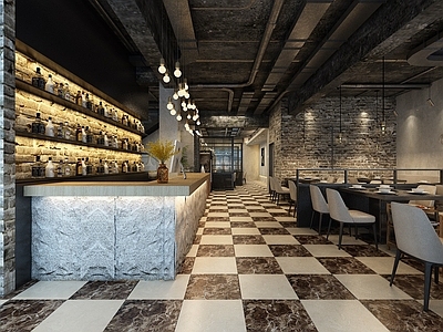 工业风火锅店