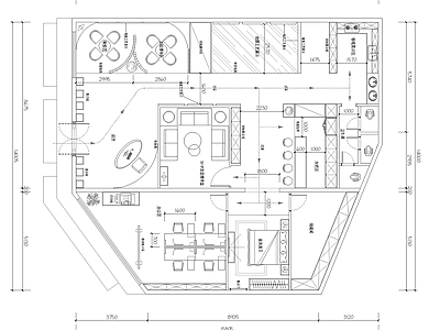 某装饰公司平面布置图