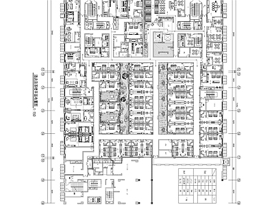 新中式酒店及茶楼平面布置图