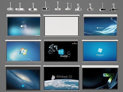 现代投影幕布 投影布 幕布 显示屏 屏幕