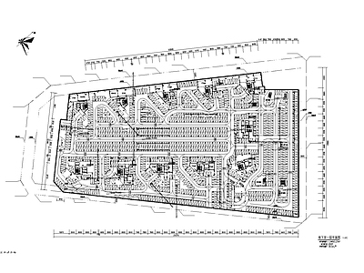 居住区建筑施工图设计 施工图  居住区景观