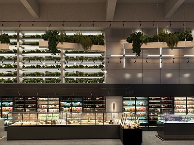 现代超市 食材展示