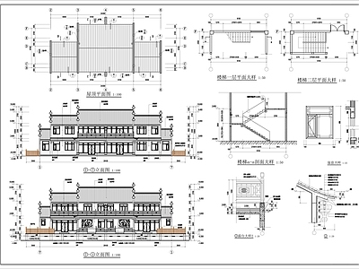 古镇建筑施工图