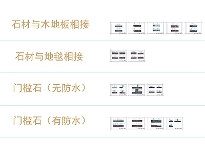 地面石材节点图 地面节点