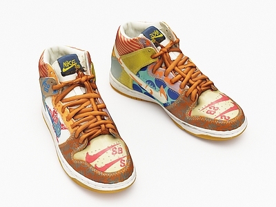 现代运动鞋 鞋 独角兽 高达联名 Nike Dunk 耐克潮鞋 高帮篮球鞋