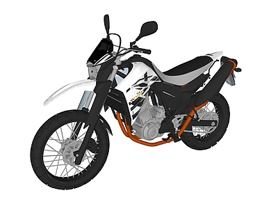 现代越野摩托车