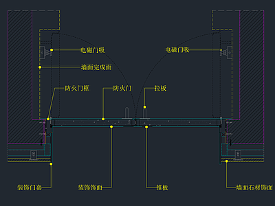 标准 常开防火节点图 施工图 通用节点