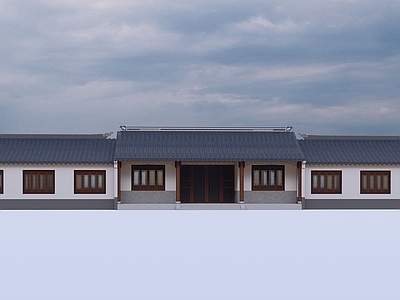 中式古建筑 厅合院