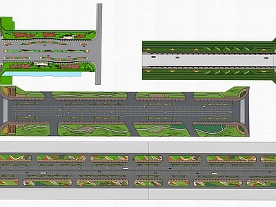 现代道路 马路 行车道 公路 马路 斑马线