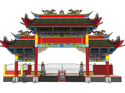中式牌坊牌楼