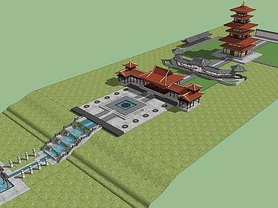 中式古塔景区