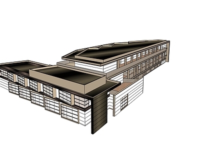 现代商业多层建筑