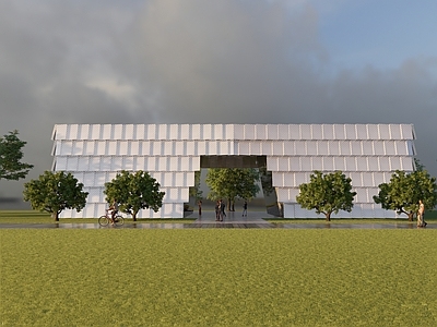 现代图书馆建筑 展示中心