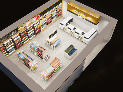 现代便利店小超市 生活用品区