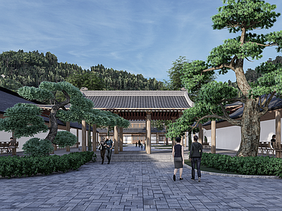 中式古建筑 书院