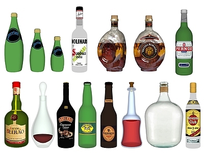 现代酒具 洋酒酒瓶