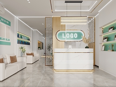 现代医院吧台 医疗椅 灯具 沙发 口腔