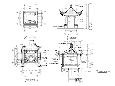 景亭详图  施工图